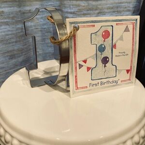 Baby’s First Birthday Cookie Cutter🎁1️⃣🍪🎉 (Recipe Card Included!)